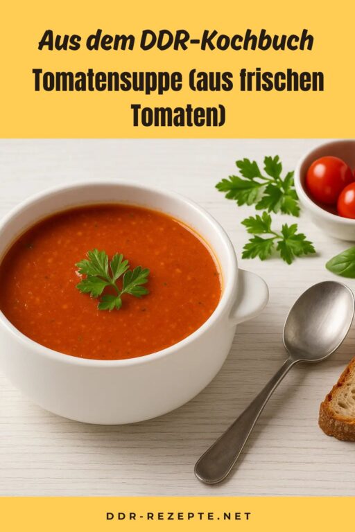 Tomatensuppe (aus frischen Tomaten)