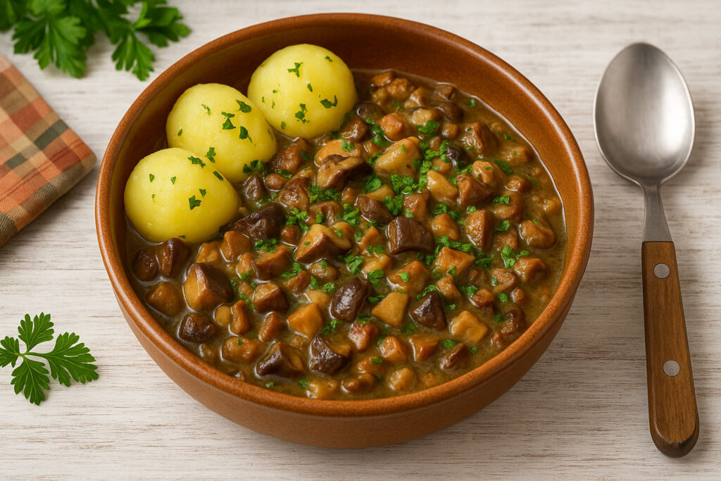 Erzgebirgischer Pilzeintopf