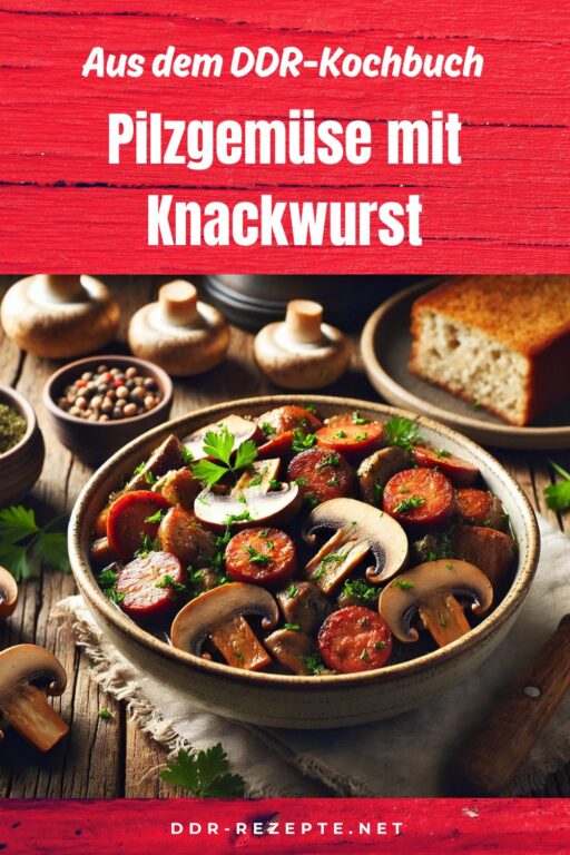 Pilzgemüse mit Knackwurst