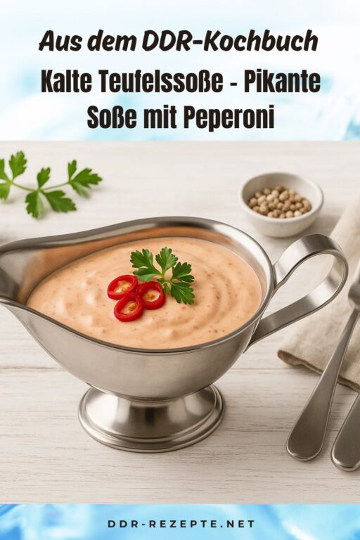Kalte Teufelssoße – Pikante Soße mit Peperoni