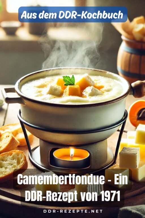 Camembertfondue – Ein DDR-Rezept von 1971