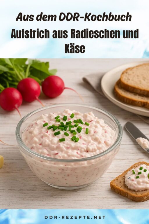 Aufstrich aus Radieschen und Käse