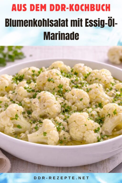 Blumenkohlsalat mit Essig-Öl-Marinade