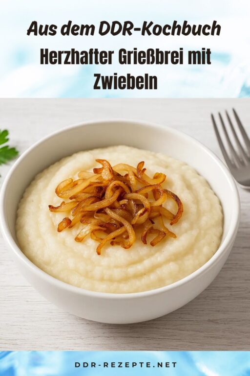 Herzhafter Grießbrei mit Zwiebeln