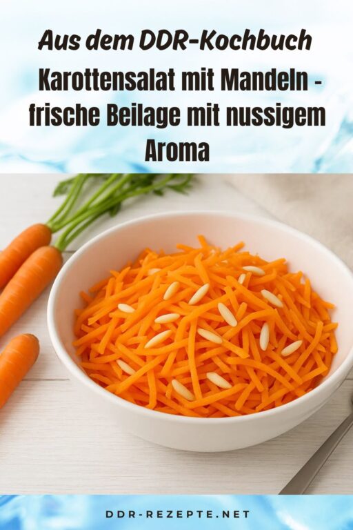 Karottensalat mit Mandeln – frische Beilage mit nussigem Aroma