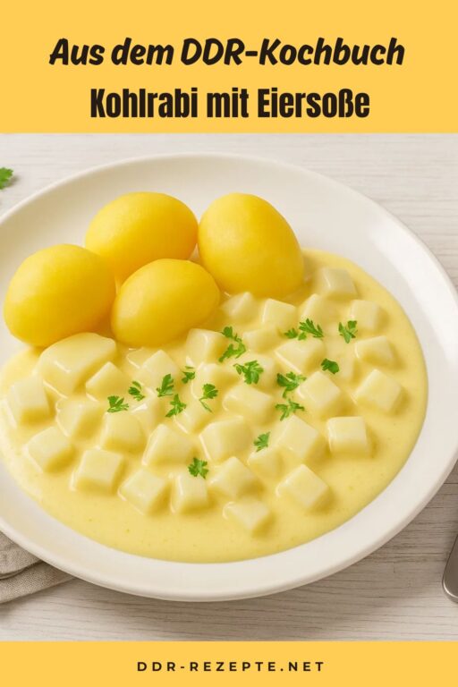 Kohlrabi mit Eiersoße