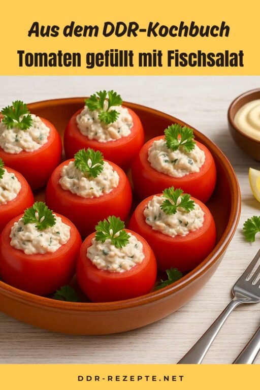 Tomaten gefüllt mit Fischsalat