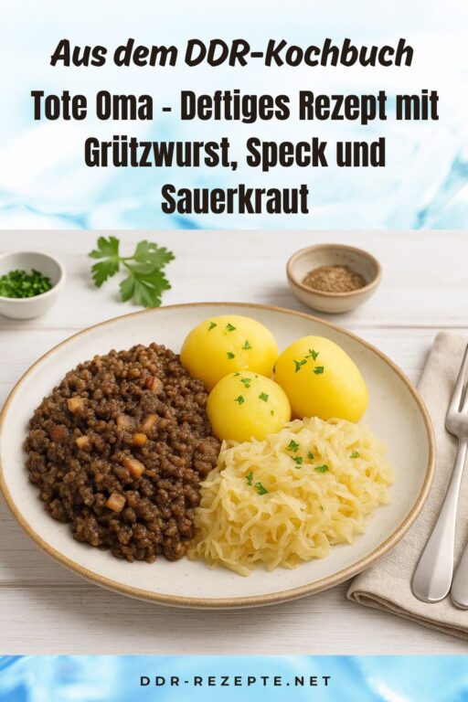 Tote Oma – Deftiges Rezept mit Grützwurst, Speck und Sauerkraut