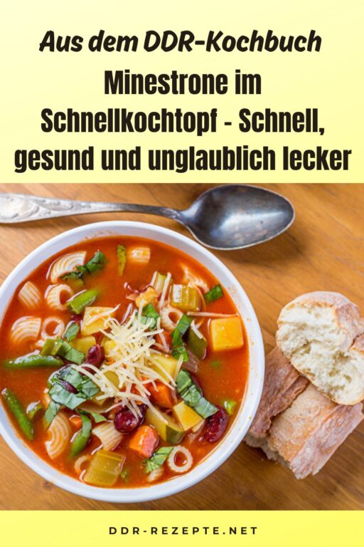 Minestrone im Schnellkochtopf – Schnell, gesund und unglaublich lecker