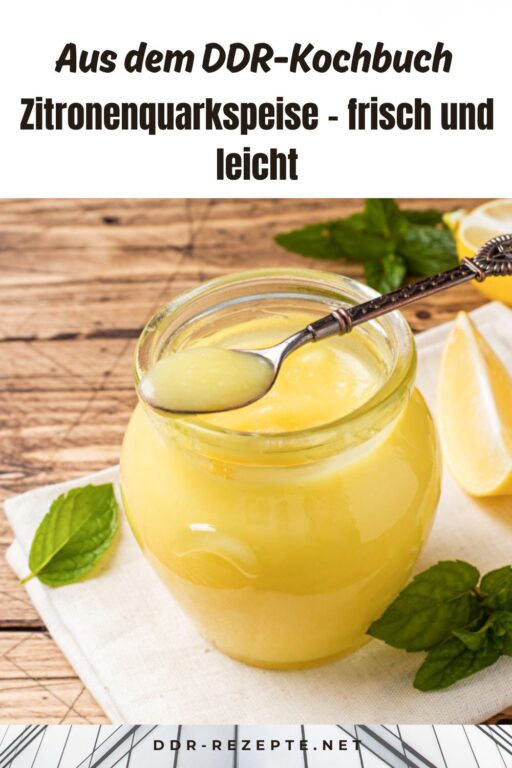 Zitronenquarkspeise – frisch und leicht