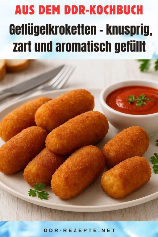 Geflügelkroketten – knusprig, zart und aromatisch gefüllt