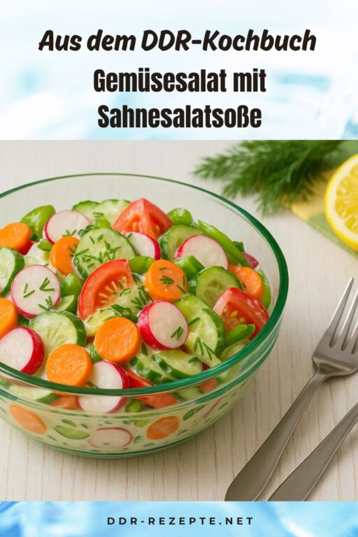 Gemüsesalat mit Sahnesalatsoße