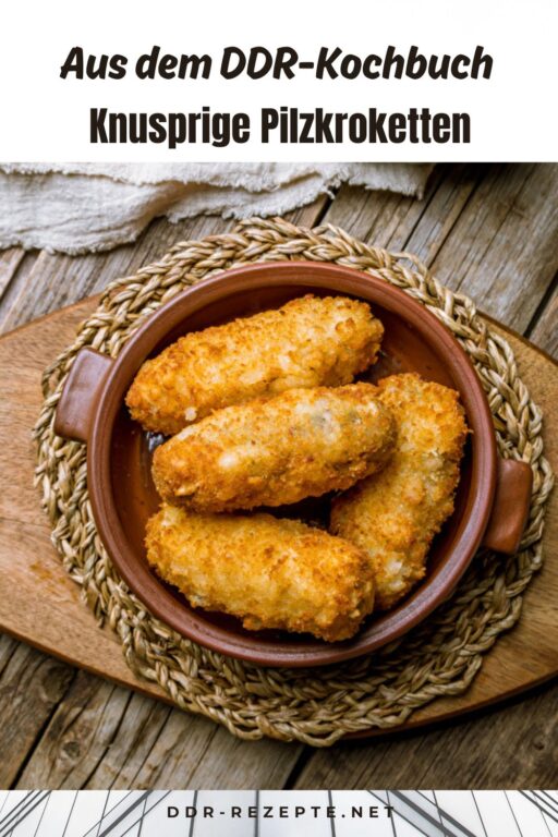Knusprige Pilzkroketten