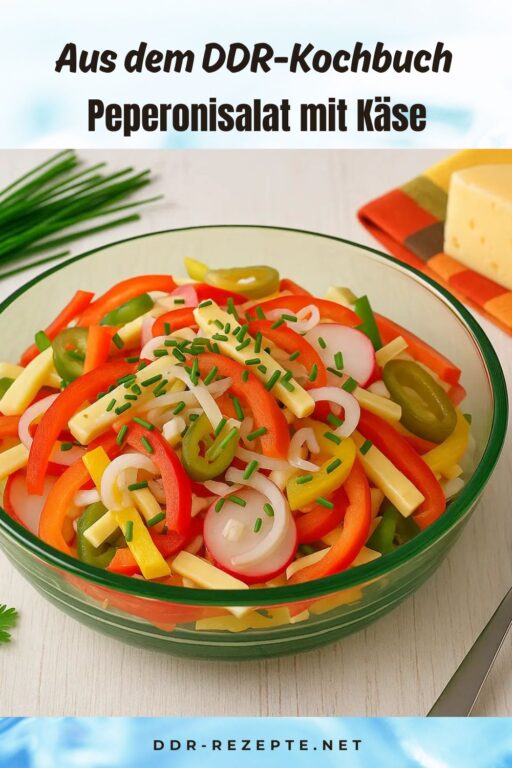 Peperonisalat mit Käse