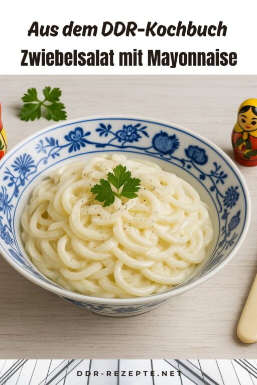 Zwiebelsalat mit Mayonnaise