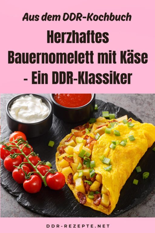 Herzhaftes Bauernomelett mit Käse – Ein DDR-Klassiker