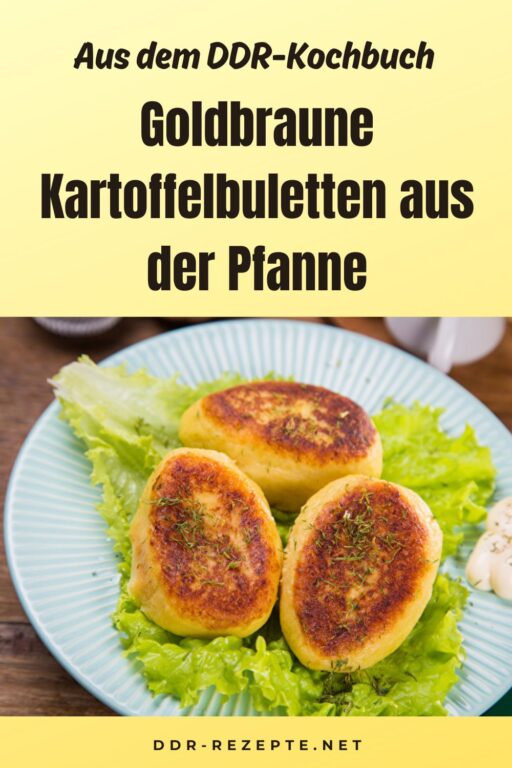 Goldbraune Kartoffelbuletten aus der Pfanne