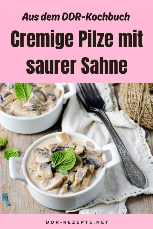 Cremige Pilze mit saurer Sahne