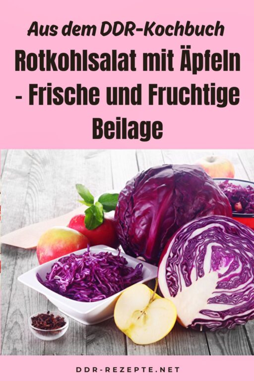 Rotkohlsalat mit Äpfeln - Frische und Fruchtige Beilage