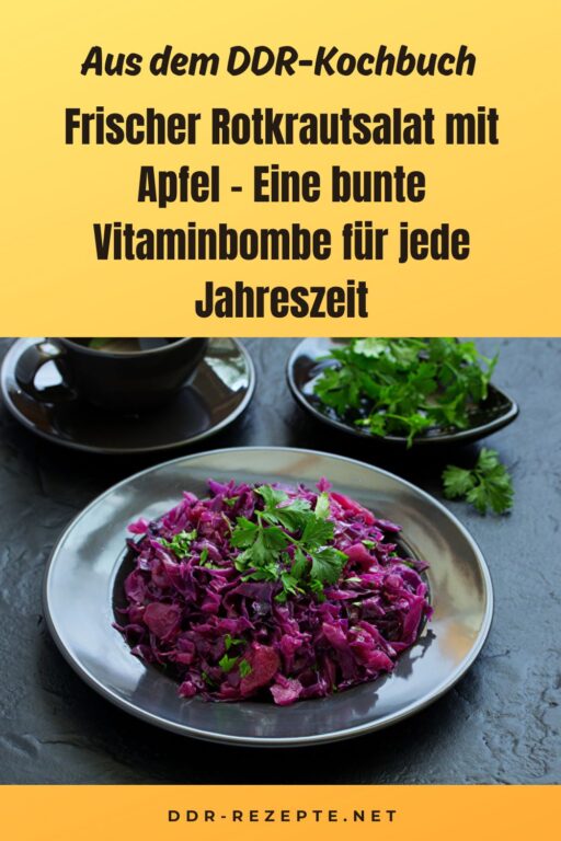 Frischer Rotkrautsalat mit Apfel – Eine bunte Vitaminbombe für jede Jahreszeit