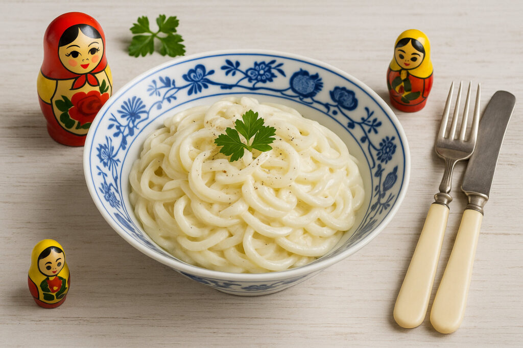 Zwiebelsalat mit Mayonnaise