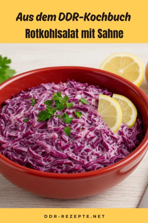 Rotkohlsalat mit Sahne