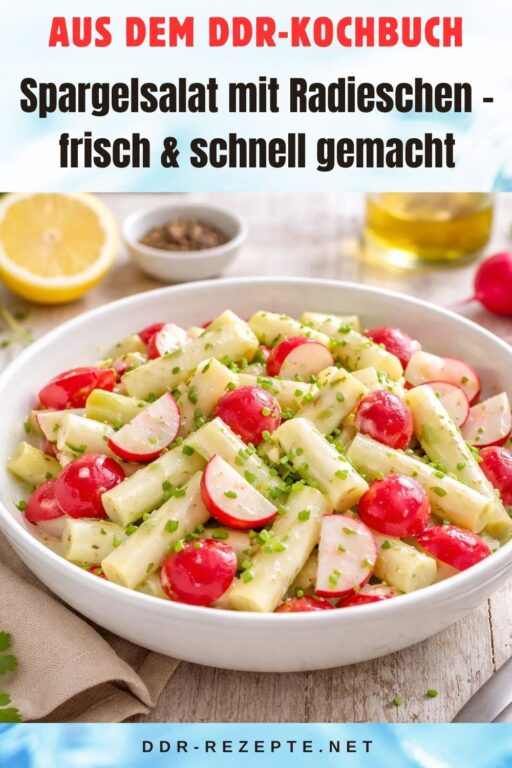 Spargelsalat mit Radieschen – frisch & schnell gemacht