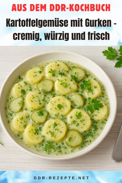 Kartoffelgemüse mit Gurken – cremig, würzig und frisch