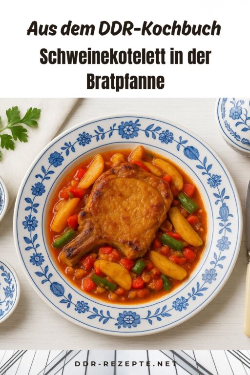 Schweinekotelett in der Bratpfanne