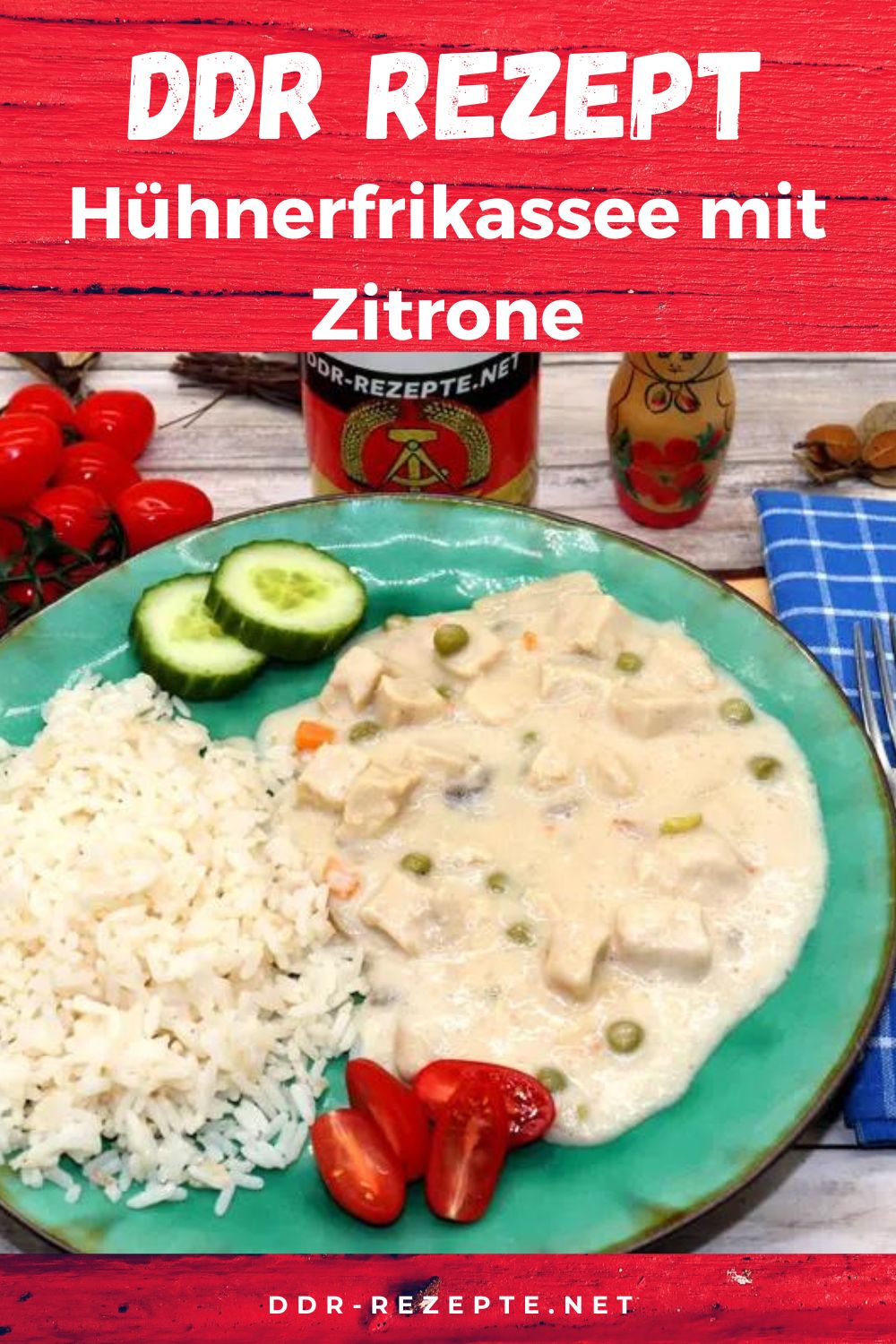 Hühnerfrikassee mit Zitrone » DDR-Rezept » einfach &amp; genial!