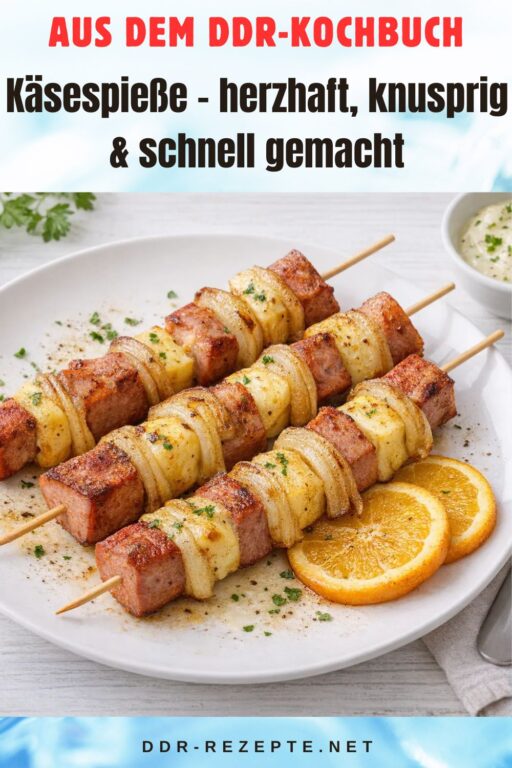 Käsespieße – herzhaft, knusprig & schnell gemacht