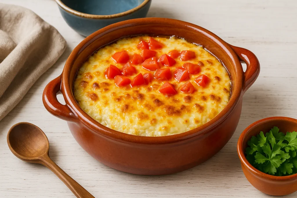 Gebackener Schafskäse mit Tomate (Pecheno Sirene po Shopski)