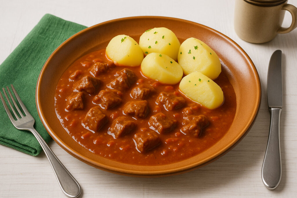 Zigeunergulasch/Kartoffeln
