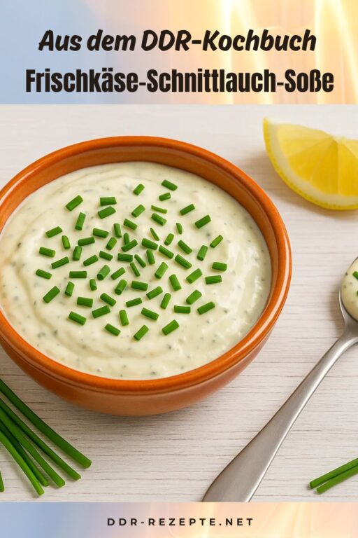 Frischkäse-Schnittlauch-Soße