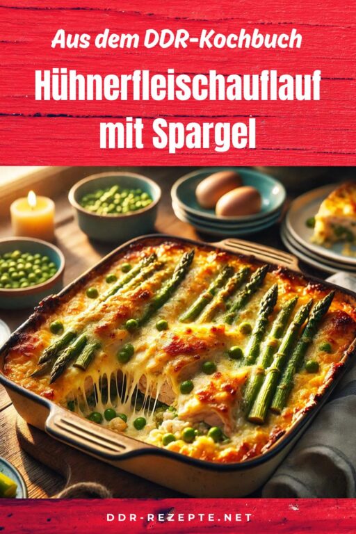 Hühnerfleischauflauf mit Spargel