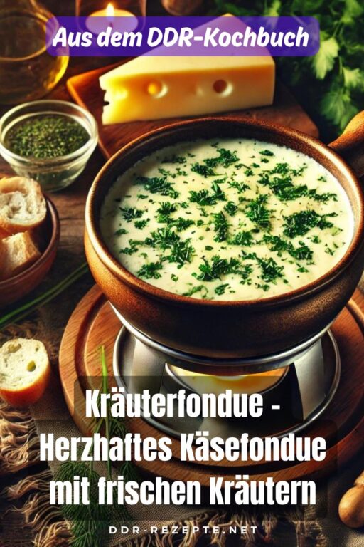 Kräuterfondue – Herzhaftes Käsefondue mit frischen Kräutern