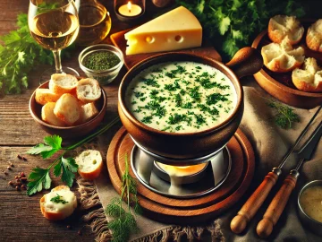 Kräuterfondue – Herzhaftes Käsefondue mit frischen Kräutern