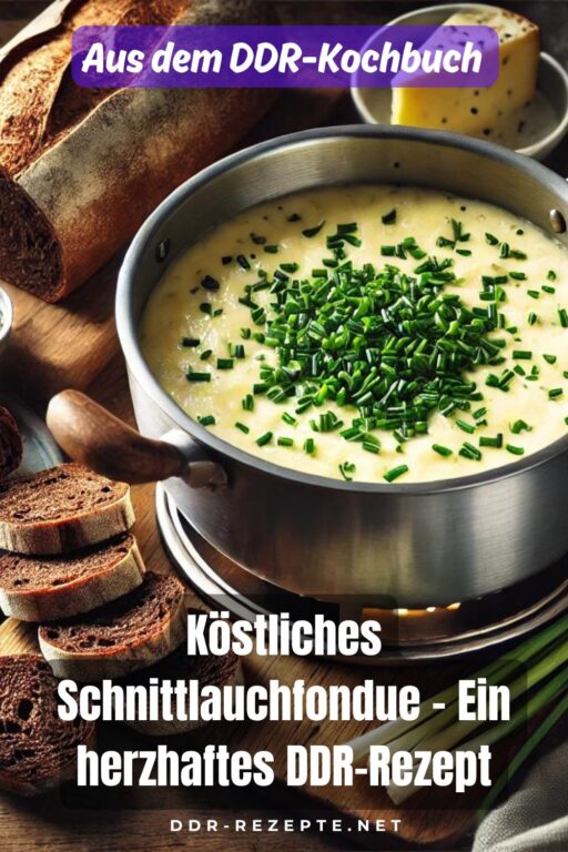 Köstliches Schnittlauchfondue – Ein herzhaftes DDR-Rezept