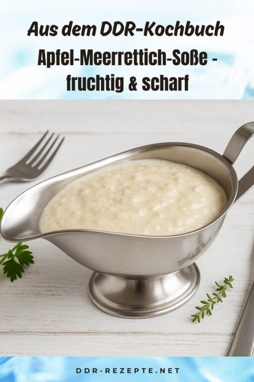 Apfel-Meerrettich-Soße – fruchtig & scharf