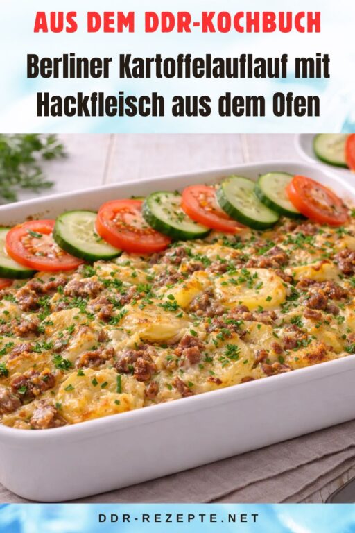 Berliner Kartoffelauflauf mit Hackfleisch aus dem Ofen