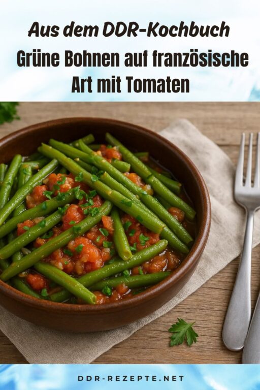 Grüne Bohnen auf französische Art mit Tomaten