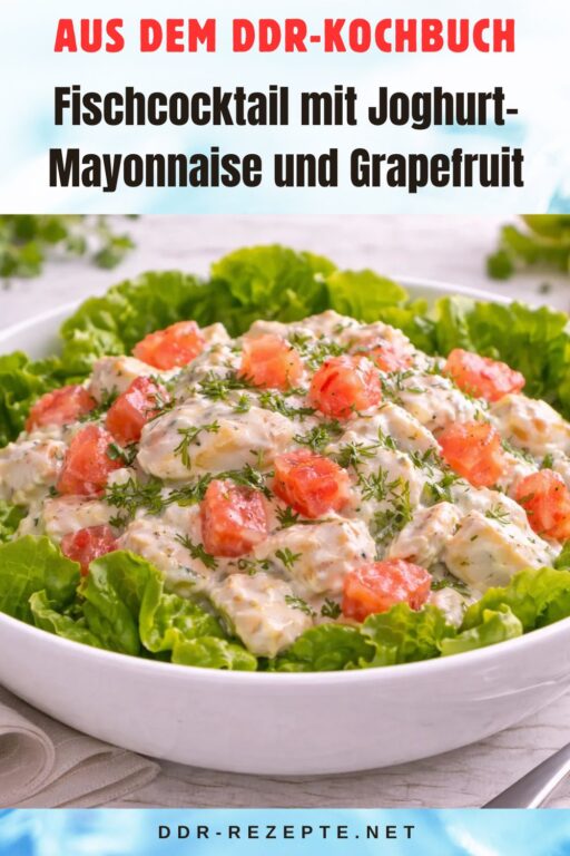Fischcocktail mit Joghurt-Mayonnaise und Grapefruit