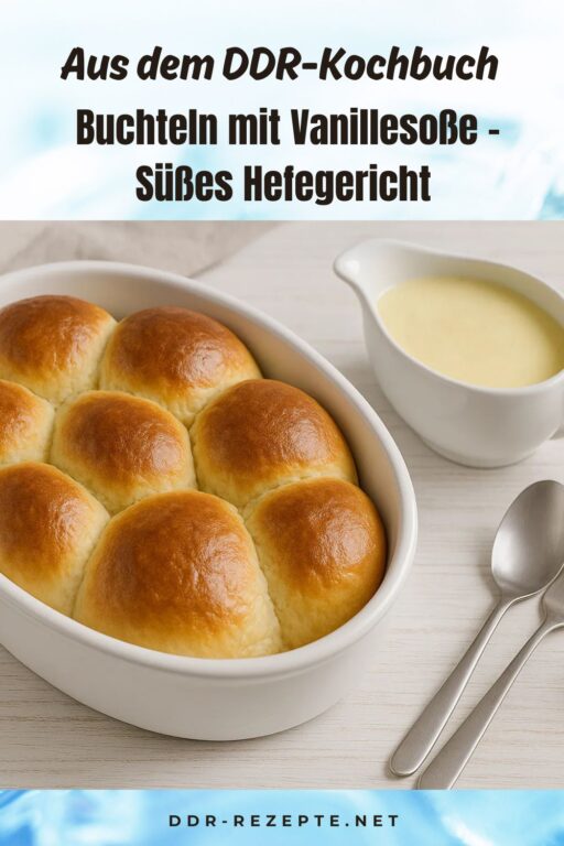 Buchteln mit Vanillesoße – Süßes Hefegericht