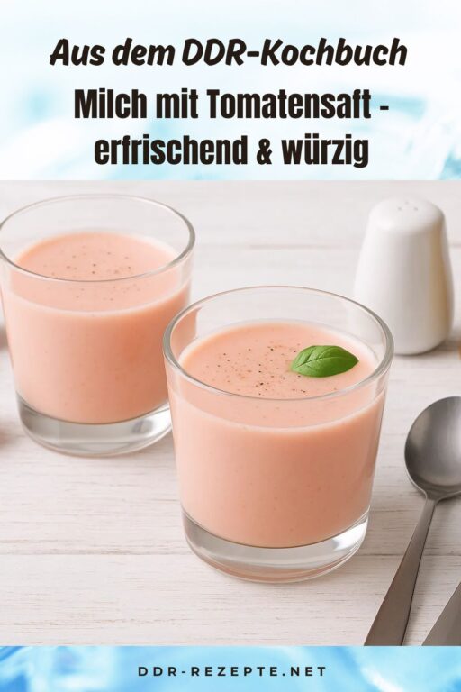 Milch mit Tomatensaft – erfrischend & würzig