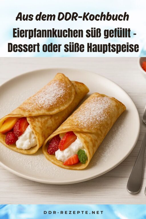 Eierpfannkuchen süß gefüllt – Dessert oder süße Hauptspeise