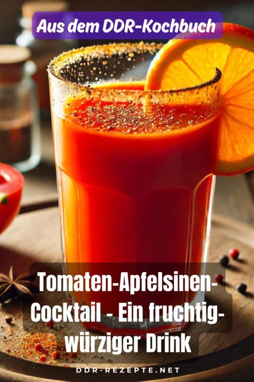 Tomaten-Apfelsinen-Cocktail – Ein fruchtig-würziger Drink