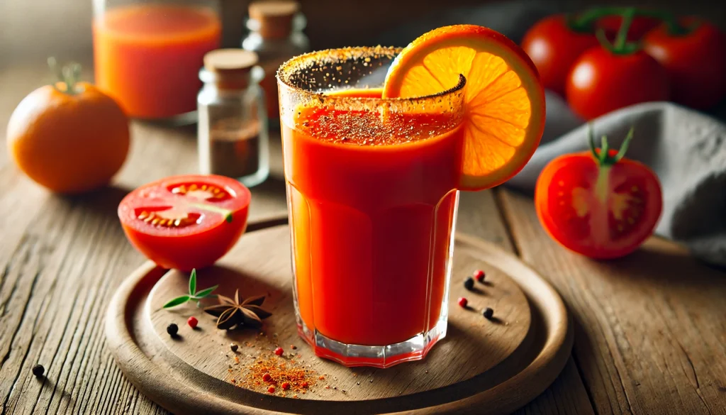 Tomaten-Apfelsinen-Cocktail