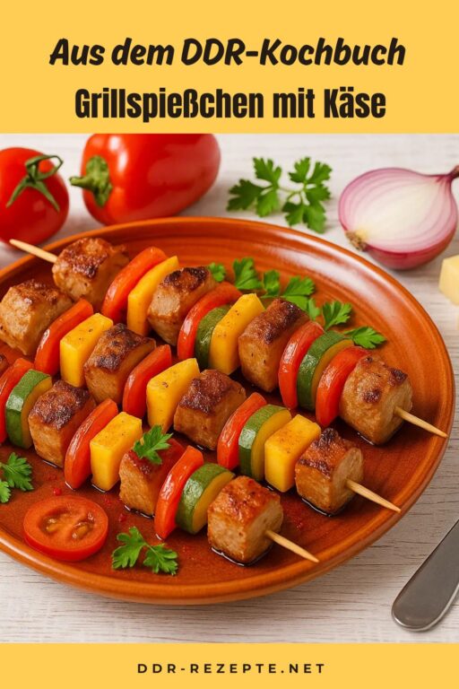 Grillspießchen mit Käse