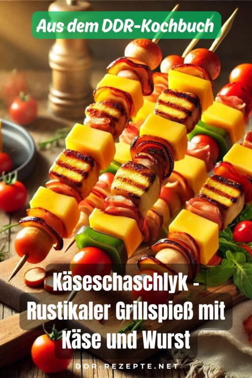 Käseschaschlyk – Rustikaler Grillspieß mit Käse und Wurst