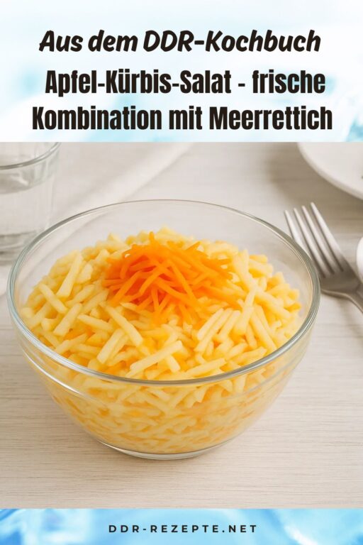 Apfel-Kürbis-Salat – frische Kombination mit Meerrettich